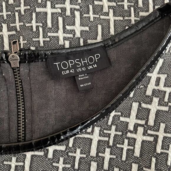 Grey Graveyard Cross Bodycon Dress Goth Whimsygoth Halloween Witchy Size 10 - Picture 4 of 7